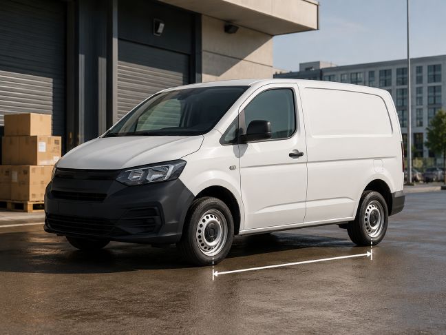 Short wheelbase van example for West Midlands and Borders van hire